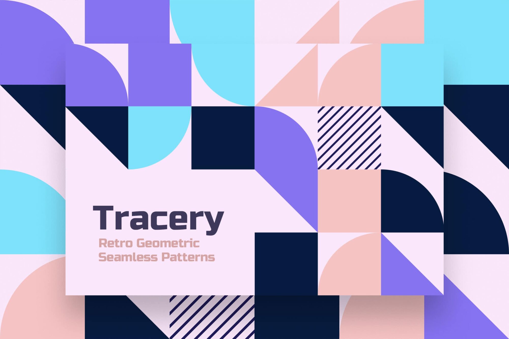 Geometric ornament seamless pattern set cover image