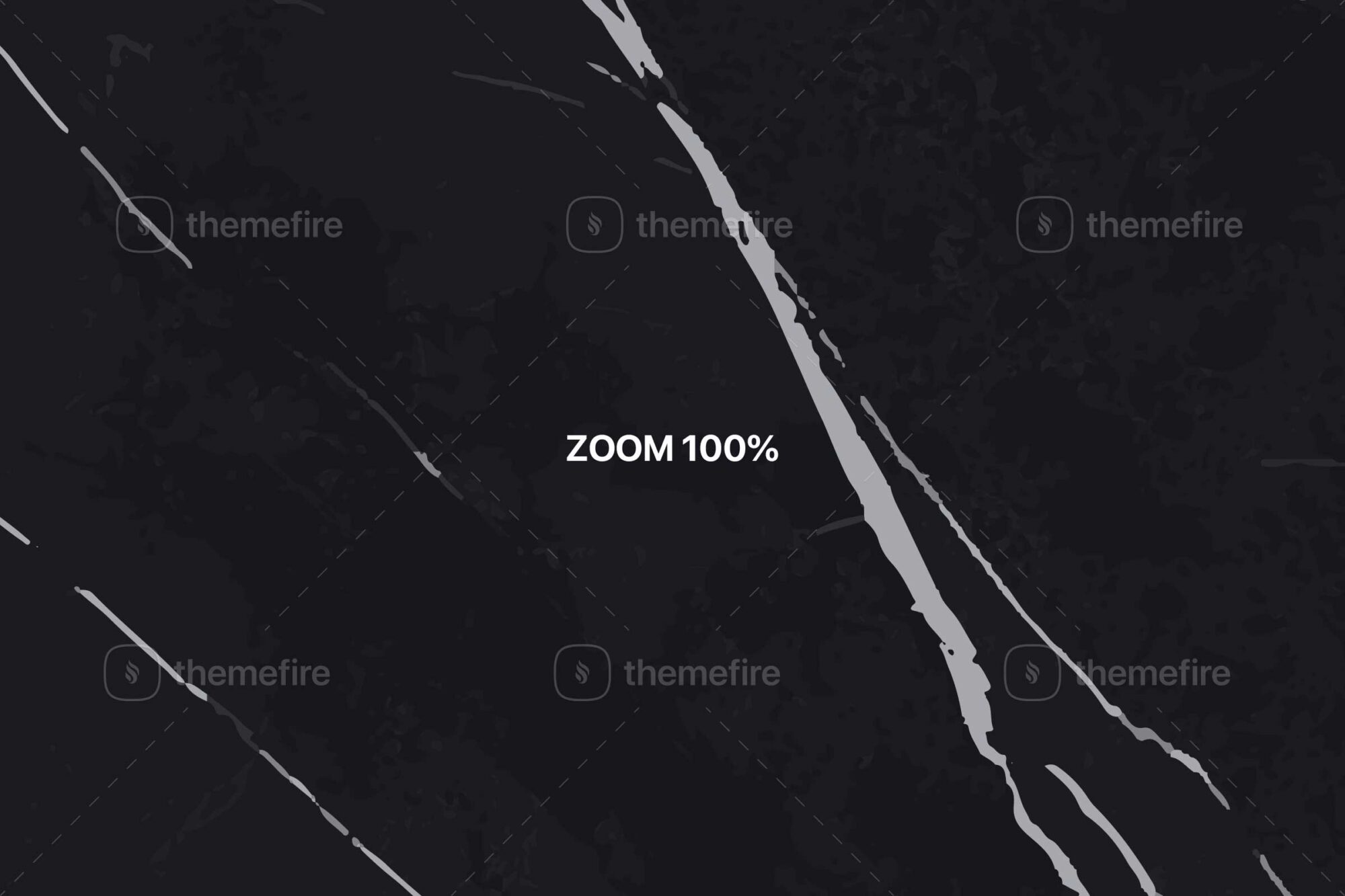 Black marble graphic displayed at 100 percent zoom to demonstrate fine vector craftsmanship and detailed decorative surface pattern