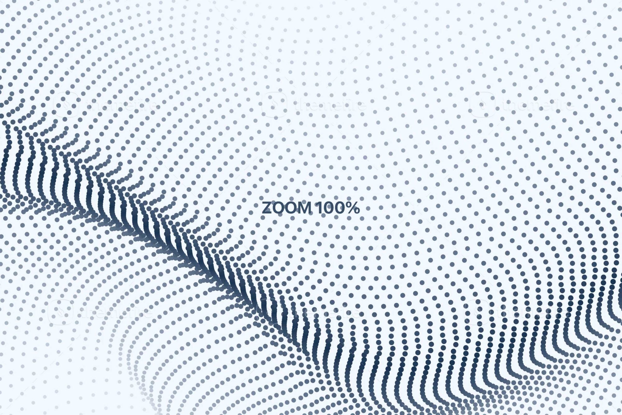 Zoomed in 100 percent view of futuristic particle wave background showing smooth dynamic abstract flow ideal for modern digital future technology and science designs