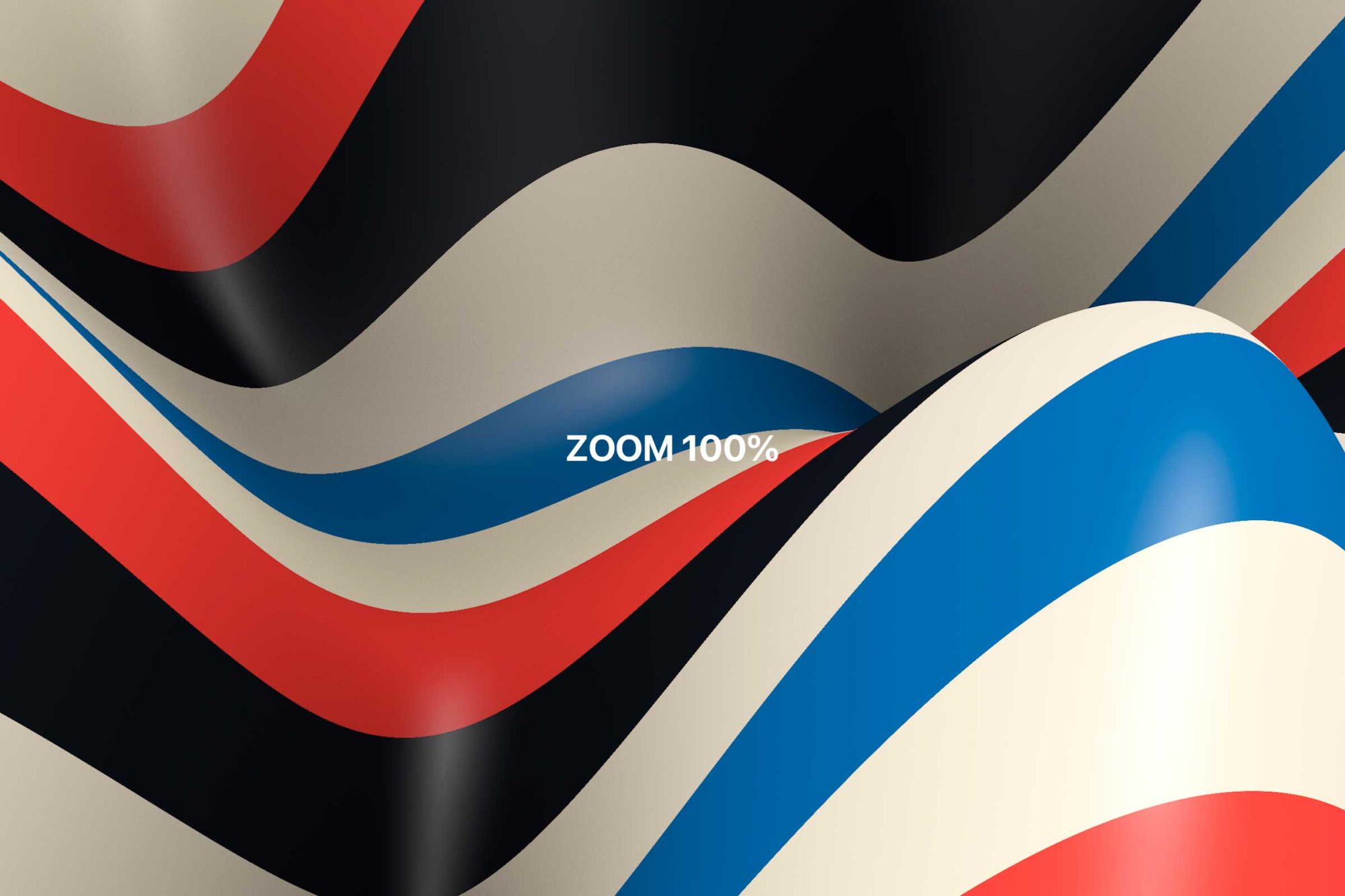 Zoomed-in preview image providing a detailed view of the abstract 3D background and colorful striped waves graphic collection