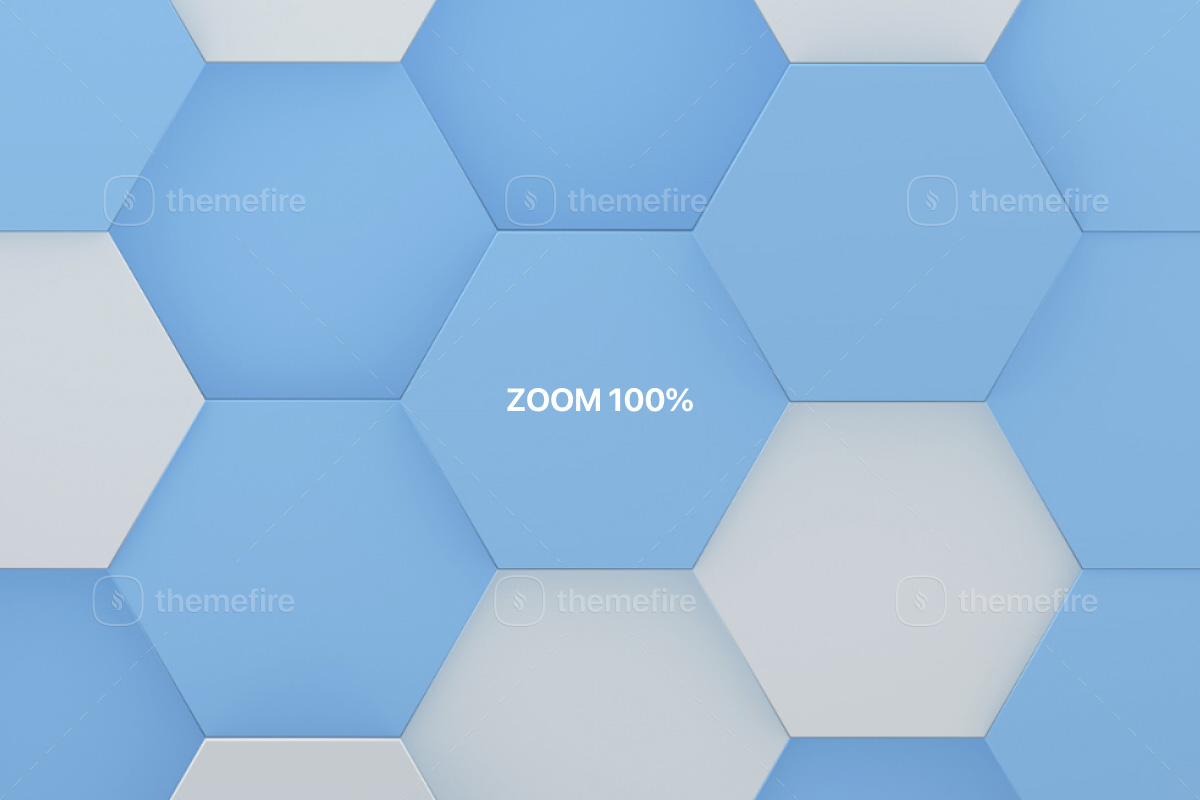 Zoomed-in view at 100% of the 'Colorful Hexagon 3D Backgrounds' graphic collection, allowing you to explore every intricate detail of the vibrant and mesmerizing geometric patterns