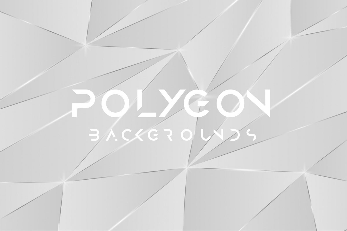 A collection of stunning abstract silver polygon backgrounds, featuring modern geometric art designs