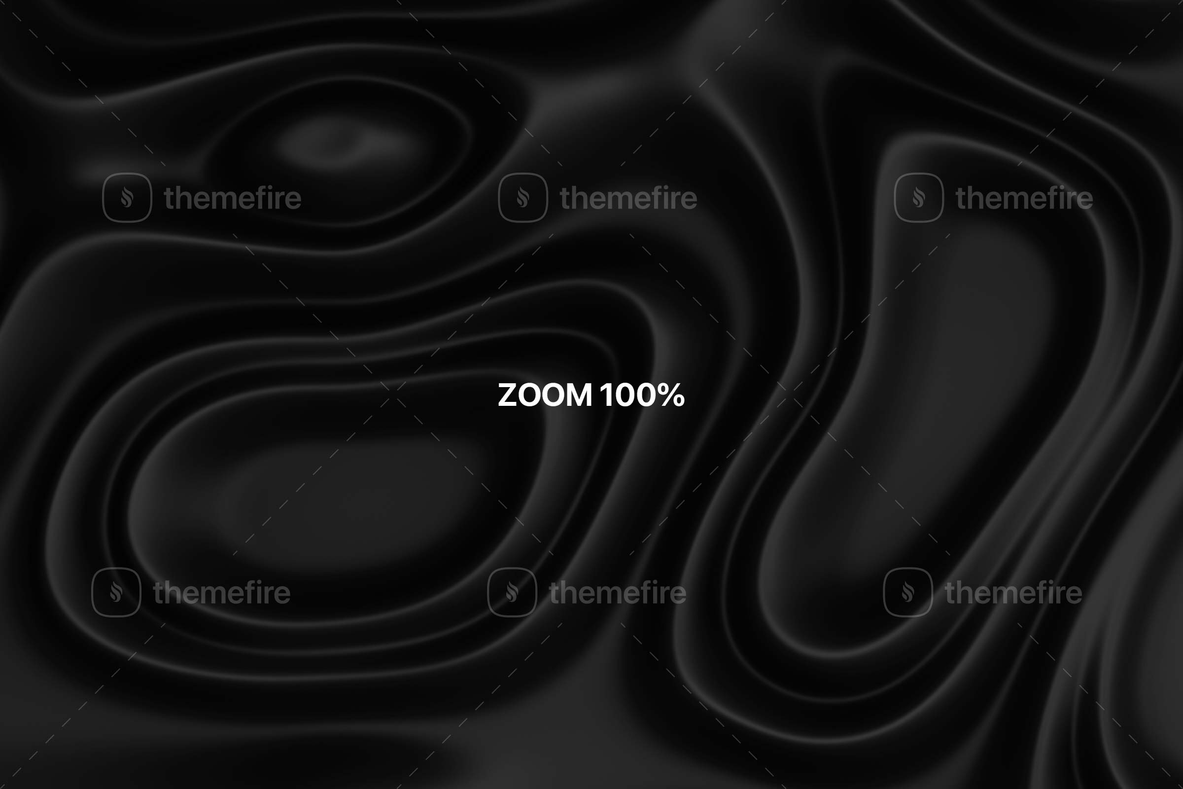 Close-up view at 100% zoom showcasing the intricate details and textures of the 'Folds - Abstract Black Backgrounds' graphic collection